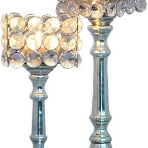 Cultural Hub Diamond Candle Stand Crystal Design Tea Light Candle holder (2)